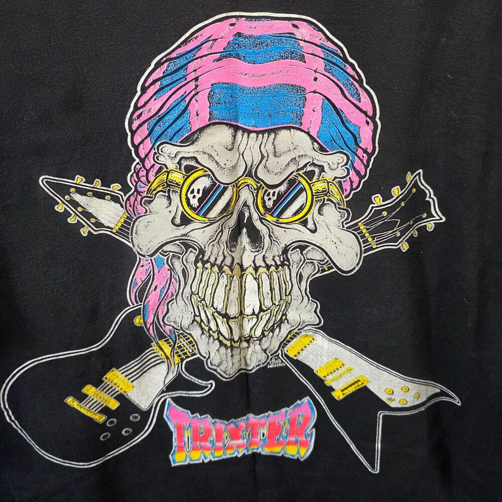 Vintage Trixter World Tour 1990 1991 Band T Shirt USA Single Stitch Rock L